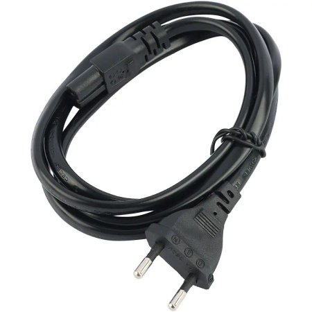 Orange two-pin power cable 1.5 m