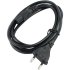 Orange two-pin power cable 1.5 m