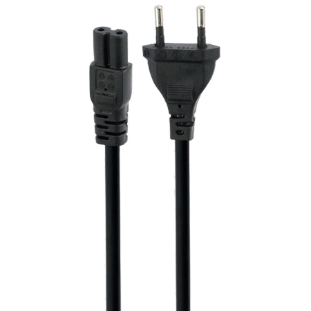 Orange two-pin power cable 1.5 m