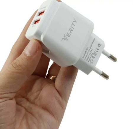 Verity AP2122 2Port 2.4A fast charger with microUSB cable