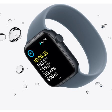 Apple Watch SE Gen3 2025 44mm Aluminum Silicone Band