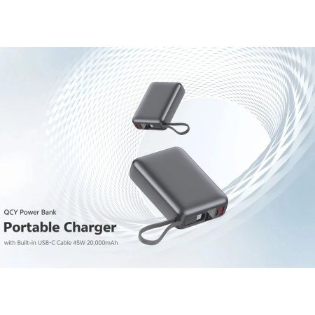 QCY PB20A 45W PD Fast Charge Power Bank 20000mAh