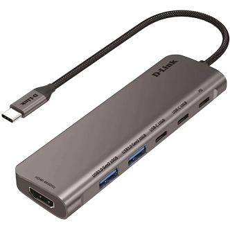 هاب 6 پورت USB-C دیلینک مدل DUB-C106 هاب 6 پورت USB-C دیلینک مدل DUB-C106