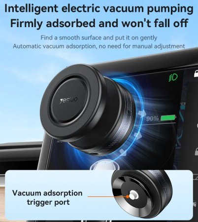 Yesido C224 Magnetic Vacuum Rechargeable Mobile Phone Holder