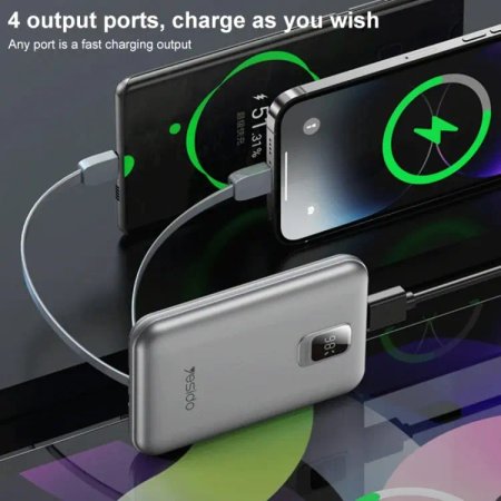 Yesido power bank model YP48 capacity 10000 mAh
