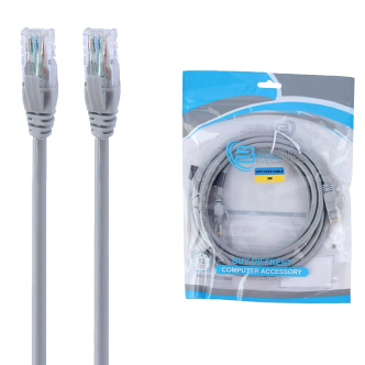 کابل شبکه Cat6 بایبل طول 3 متر کابل شبکه Cat6 بایبل طول 3 متر
