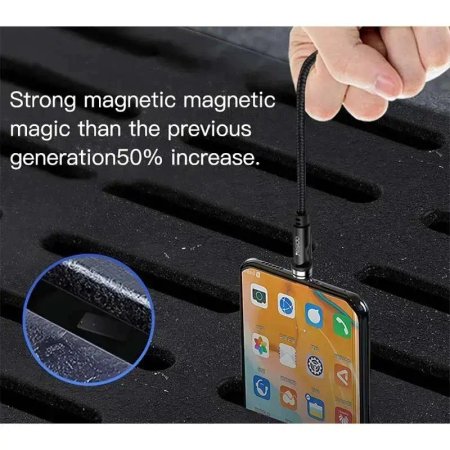 Magnetic conversion cable USB to microUSB / USB-C / Lightning Yesido model CA68