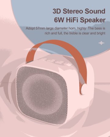 Wireless karaoke speaker model AM-W18 with microphone