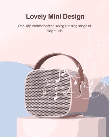 Wireless karaoke speaker model AM-W18 with microphone