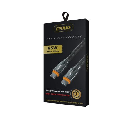 کابل شارژ تایپ سی سوپر شارژ 65 وات اپی مکس EPIMAX EC-129