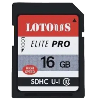 کارت حافظه SDXC لوتوس مدل Elite PRO کلاس 10 استاندارد UHS-I سرعت 170MBs ظرفیت 16 گیگابایت