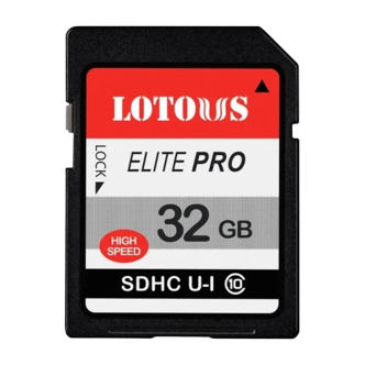 کارت حافظه SDXC لوتوس مدل Elite PRO کلاس 10 استاندارد UHS-I سرعت 90MBs ظرفیت 32 گیگابایت