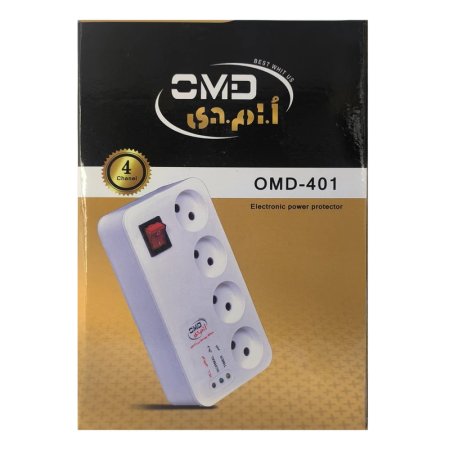 محافظ برق 4 خانه OMD مدل 401 با کابل 3 متری 