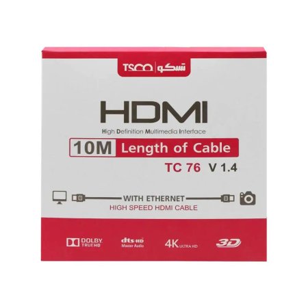 کابل تسکو HDMI Cable TSCO TC76 4K طول 10m