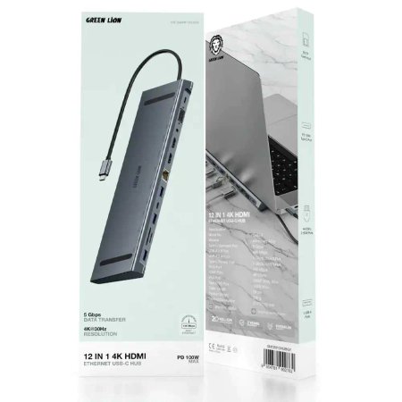 GREEN LION GHB-8 12IN1 4K HDMI HUB