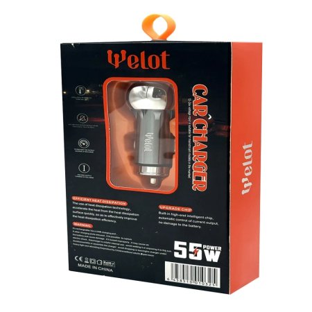 شارژر فندکی ولوت مدل WE-C67 PD توان 55 وات