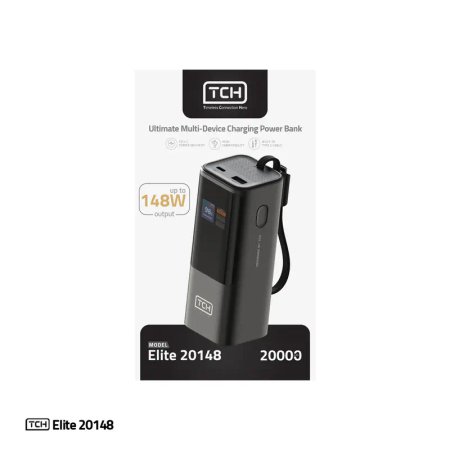 پاوربانک 148 وات تی سی اچ مدل Elite 20148 ظرفیت 20000 میلیآمپرساعت