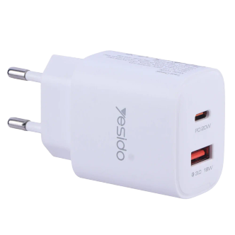 شارژر دیواری 20 وات یسیدو  ‏ QC3.0 PD 3A مدل YC02E