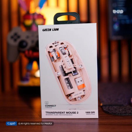 ماوس بی سیم گرین لاین مدل Transparent Mouse 2
