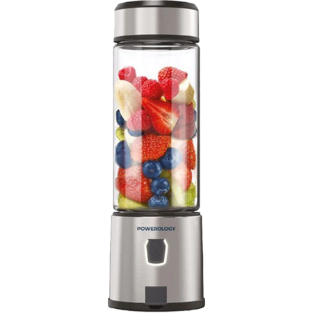 شیکر پاورولوجی 6-Blades Portable Juicer مدل P6BPJBK گنجایش 0.45 لیتر