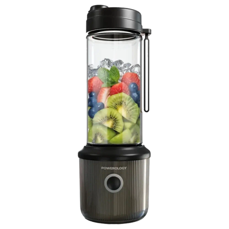 شیکر شارژی پاورولوجی Press and Refresh Portable Blender مدل PSM013BK گنجایش 0.45 لیتر