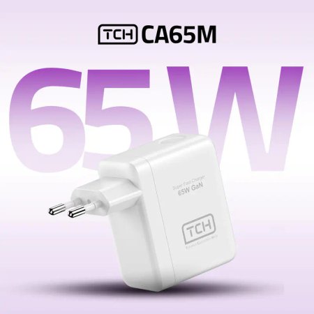 شارژر دیواری 65 وات 3 پورت تی سی اچ مدل CA65M