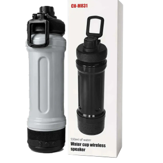 CH-M831 | بطری آب 550 میلی‌لیتری با اسپیکر وایرلس