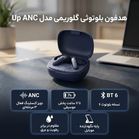 هندزفری بلوتوثی گلوریمی مدل UP ANC