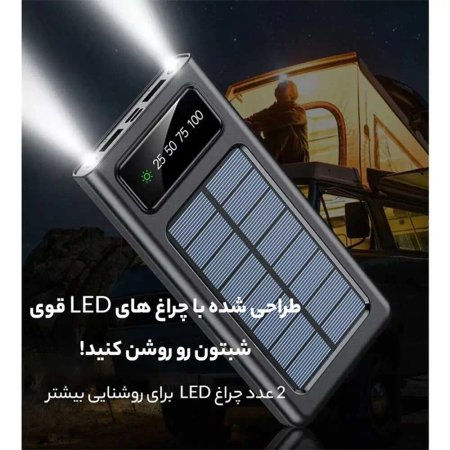پاوربانک پرودو مدل Piano Solar ظرفیت 30000 میلی آمپر ساعت