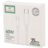 کابل کوتاه تایپ سی فست شارژ 60 وات ارلدام EC-163C-C طول 25 سانتی متر