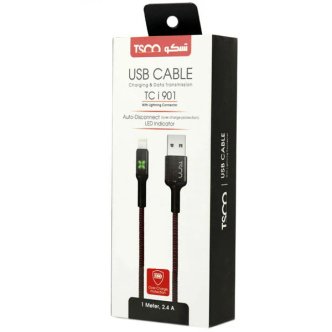 کابل تبدیل USB به لایتنینگ تسکو مدل TC i901 طول 1 متر کابل تبدیل USB به لایتنینگ تسکو مدل TC i901 طول 1 متر