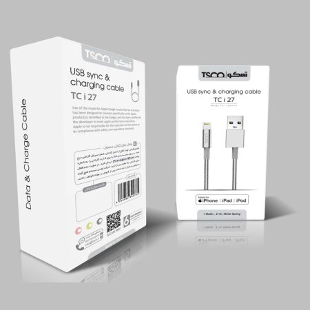 کابل تبدیل USB به لایتنینگ تسکو مدل TC i27 طول 1 متر