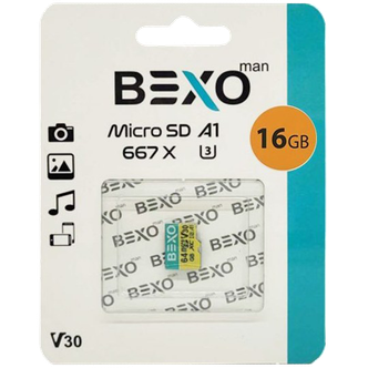 کارت حافظه میکرو BEXO Man 16GB 667X U3 کارت حافظه میکرو BEXO Man 16GB 667X U3