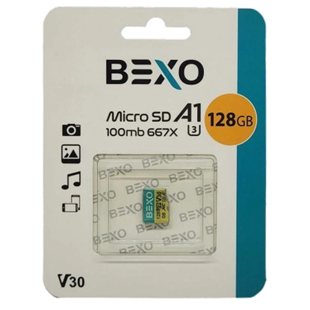 کارت حافظه‌ microSDXC بکسو مدل X667 کلاس 10 استاندارد UHS-I U3 سرعت 100MBps ظرفیت 128 گیگابایت