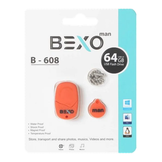 فلش مموری بکسو مدل B-608 ظرفیت 64 گیگابایت با رابط USB2