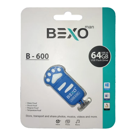 فلش مموری بکسو مدل B-600 ظرفیت 64 گیگابایت با رابط USB2