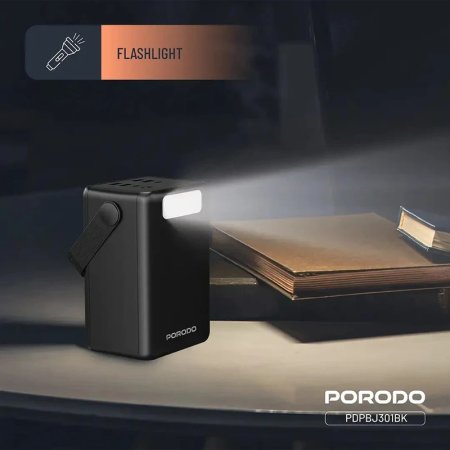 پاوربانک پرودو مدل LARA PDPBJ261BK ظرفیت 80000 میلی‌آمپر ساعت