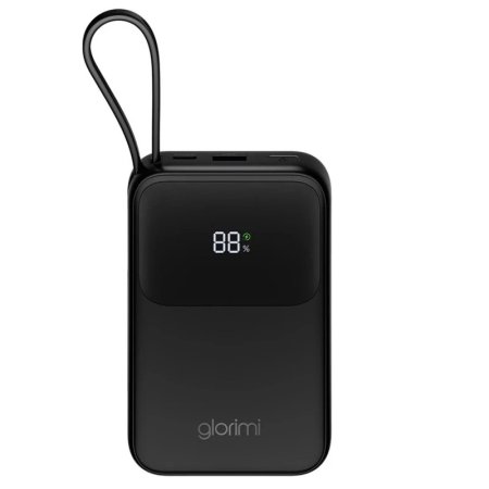 پاوربانک 45 وات گلوریمی مدل ACTIVECORE ظرفیت 20000 میلیآمپرساعت به همراه دو کابل USB-C و لایتنینگ