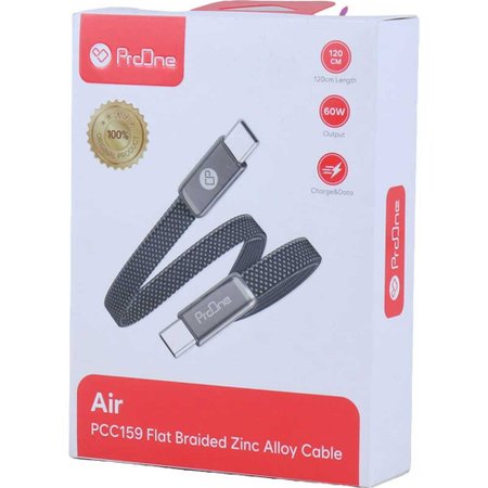 کابل دو سر تایپ سی فست شارژ 60 وات پرووان Air PCC159 طول 1.2 متر