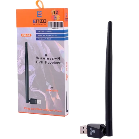 دانگل وای فای انزو مدل EW-95 آنتن دار ۳۰۰ مگابیت