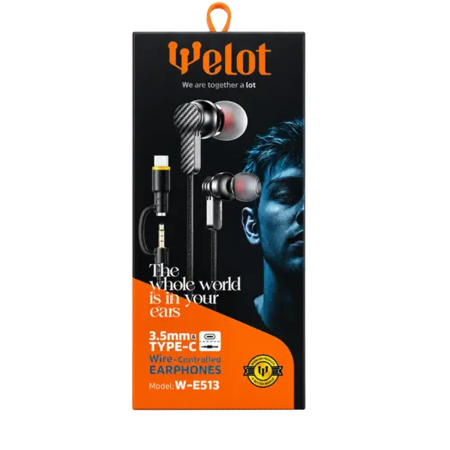 هندزفری سیمی ولوت مدل W-E513 TC