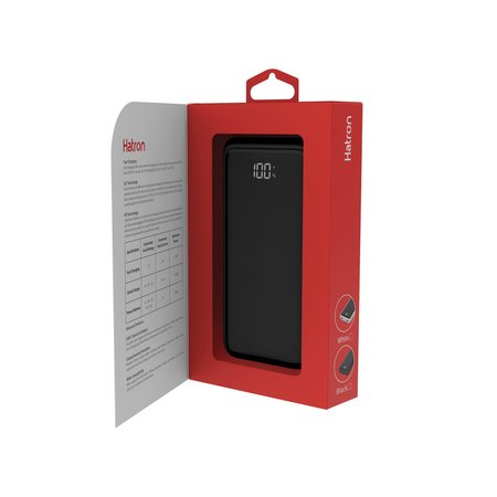 پاوربانک هترون مدل HPB1055G ظرفیت 10000 میلی‌آمپر ساعت