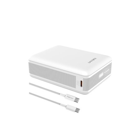 پاوربانک هترون مدل HPB2060ME با ظرفیت 20000 میلیآمپر ساعت و کابل Type-C 65 وات