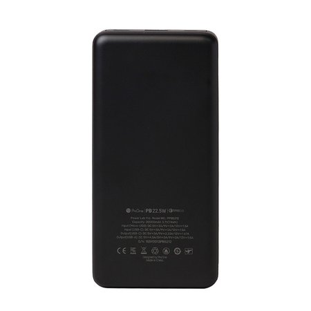 پاوربانک پرووان مدل PPB5212 با ظرفیت 20000 میلیآمپر ساعت، نمایشگر LED و پورتهای USB-C و USB-A