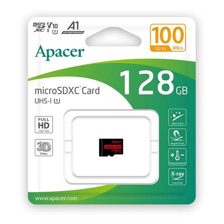 کارت حافظه microSDXC اپیسر UHS-I U1 سرعت 100MBps ظرفیت 128 گیگابایت 
