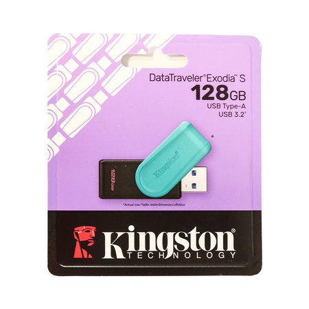 فلش مموری 128 گیگابایت کینگستون مدل Exodia S با رابط USB 3.2 Gen1 Type-A
