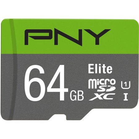 کارت حافظه microSD پی ان وای ظرفیت 64 گیگابایت با سرعت خواندن 100 مگابایت بر ثانیه