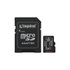 کارت حافظه microSDXC کینگستون مدل CANVAS سرعت 100MBps ظرفیت 64 گیگابایت به همراه تبدیل SD