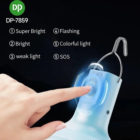لامپ شارژی دی پی مدل DP-7859 ظرفیت ۳۸ وات