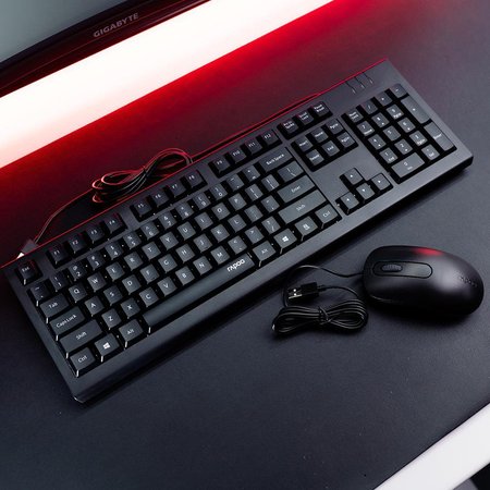 کیبورد و ماوس سیمی رپو مدل X 130 PRO